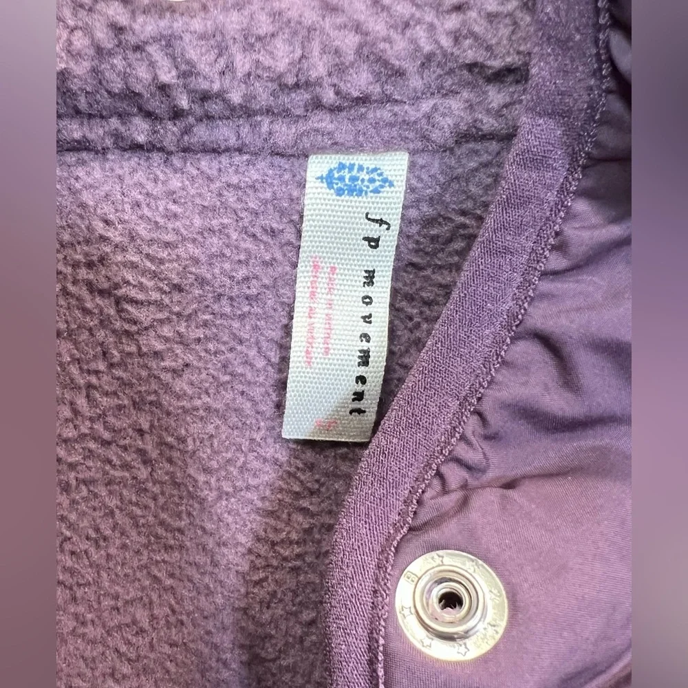 FREE PEOPLE Movement Hit the Slopes Jacket in Purple Size S - Picture 9 of 13